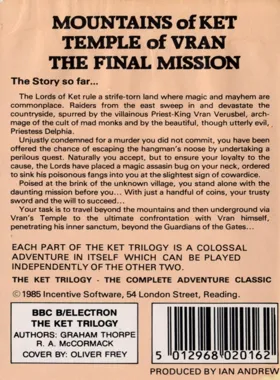 Ket Trilogy Part 1, The - The Mountains of Ket (198x)(-) box cover back
